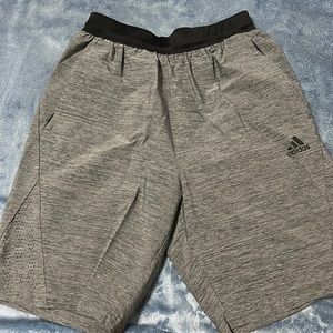 Men’s gray Adidas athletic shorts